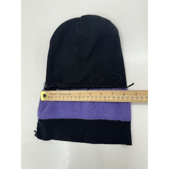 Barbie Girls Childrens Hat Black Purple Sparkly Beanie Pull On Knit VTG - Picture 8 of 9